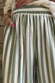 Mallow Stripe Wide Leg Pant Olive /40